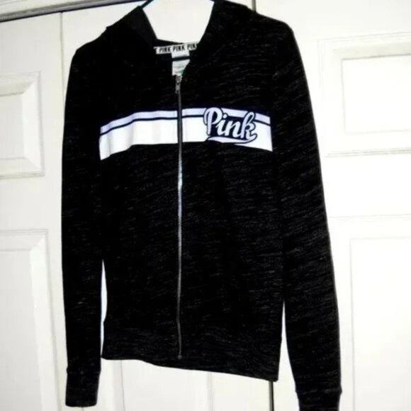 PINK Victoria's Secret Tops - PINK Victoria's Secret Zip Up Hoodie Womens Size S/P